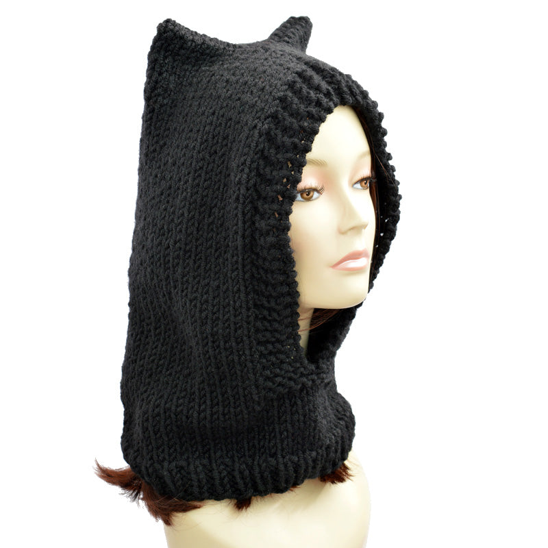 Balaclava With Cat Ears Any Colour Cat Hood Cute Cat Ear Beanie Cat Balaclava