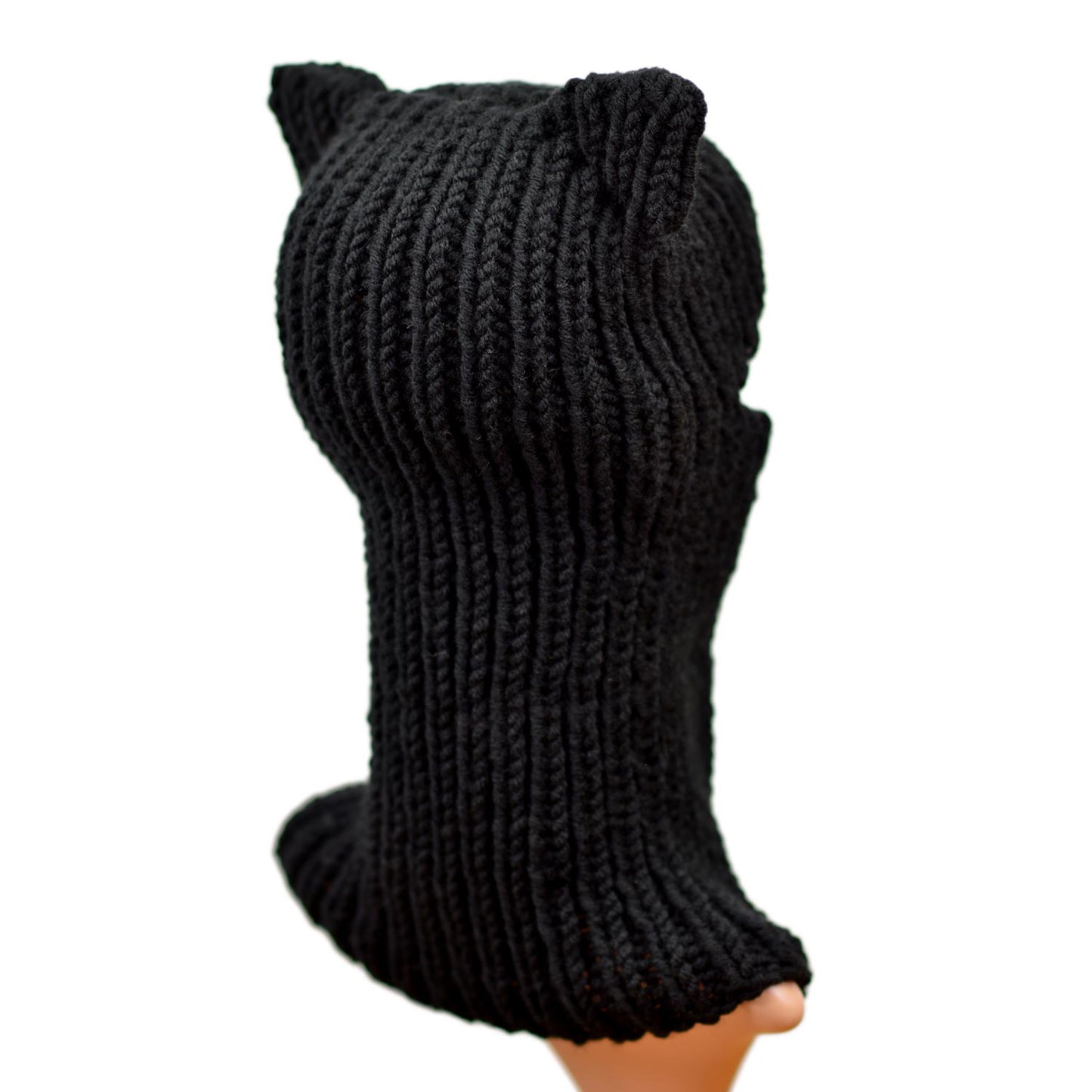 Black Cat Ear Balaclava Cat Ear Beanie Cat Ski Mask Cat Ear Hat Cat Hood Hat