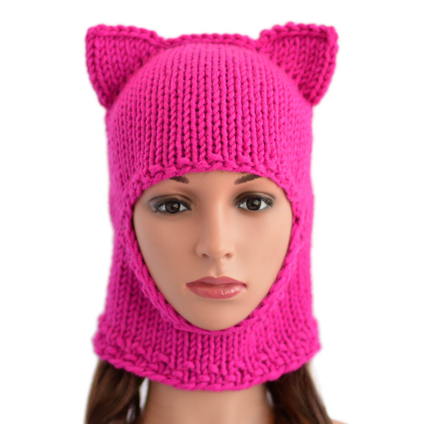 Cat Ear Balaclava Pink Cat Ear Beanie Ski Mask Cat Balaclava Cat Hood