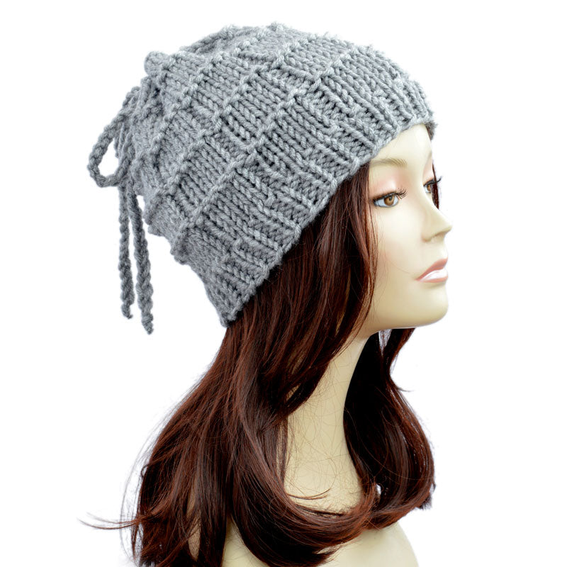 Ponytail Hat Beanie With Ponytail Hole Bonnet Femme Knitted Hole Hat